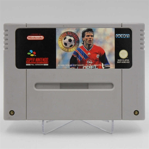 Lothar Matthäus Super Soccer - SNES - Cartridge - (NOE) (B Grade) (Genbrug)